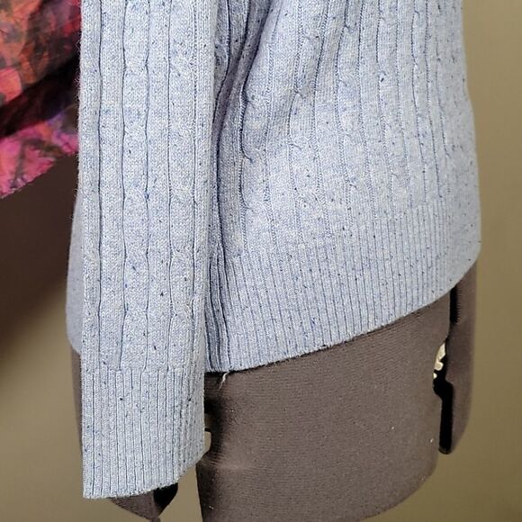 Karen Scott Crewneck Cable-Knit Sweater Sz S - Picture 7 of 11